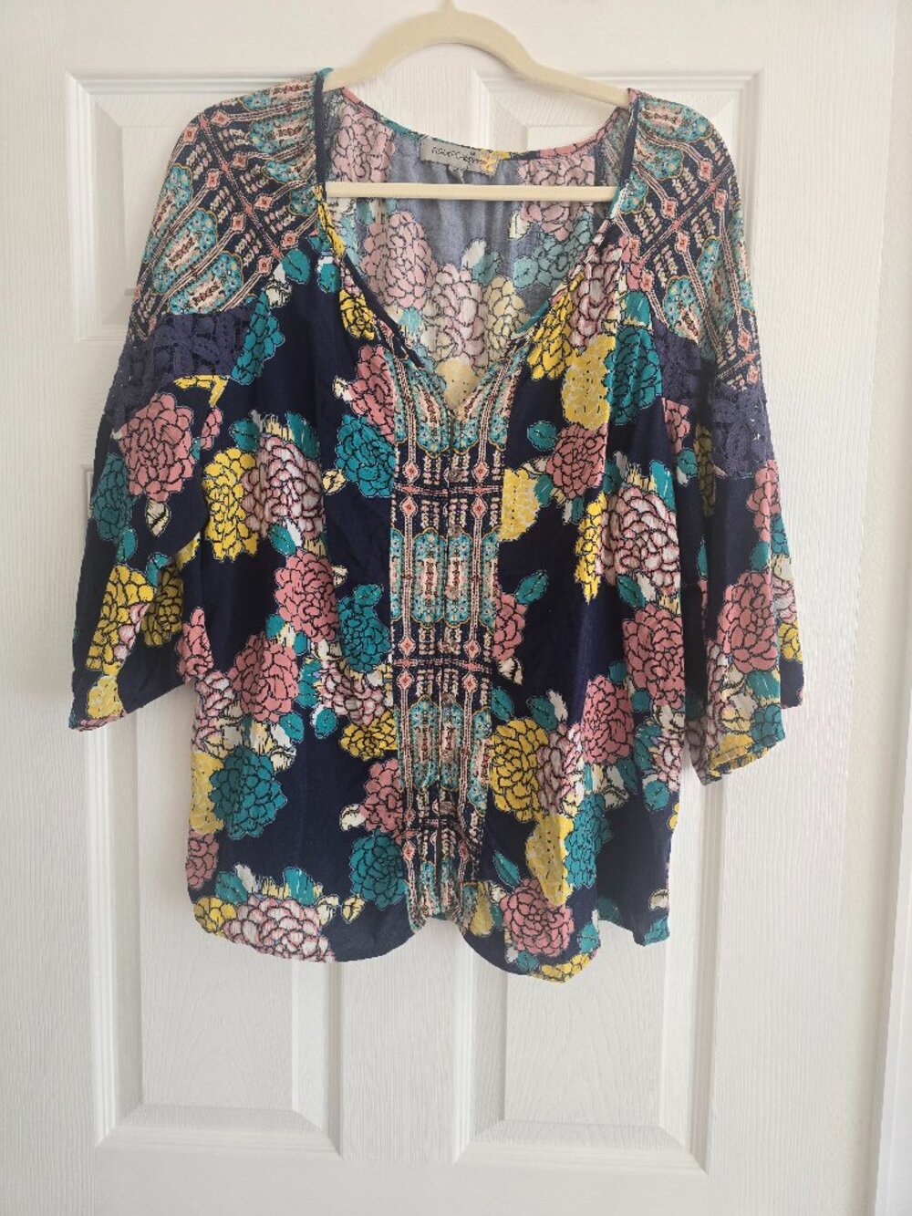 Figuera and Flowers Floral Blouse XL